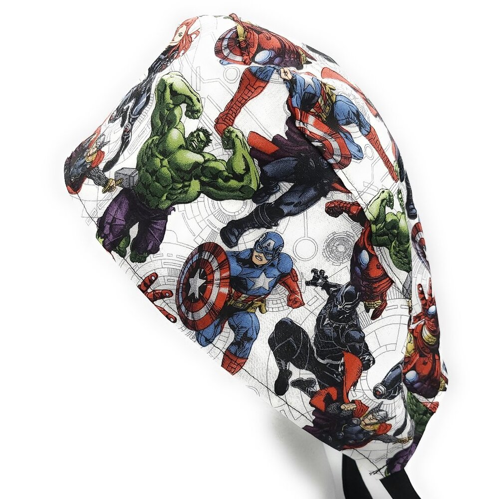 Marvel Comic Book Surgical Scrub Cap